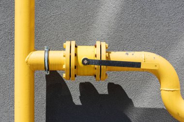 yellow gas pipeline