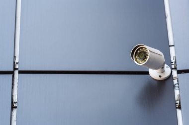 security camera on wall clipart