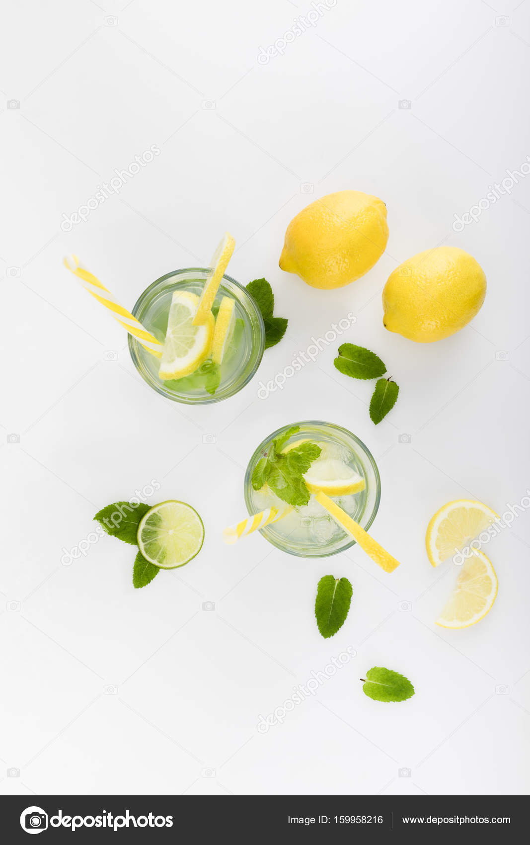 Refreshing citrus lemonades — Stock Photo © AntonMatyukha 159958216
