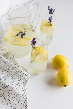 gözlük ve kavanoz limonata