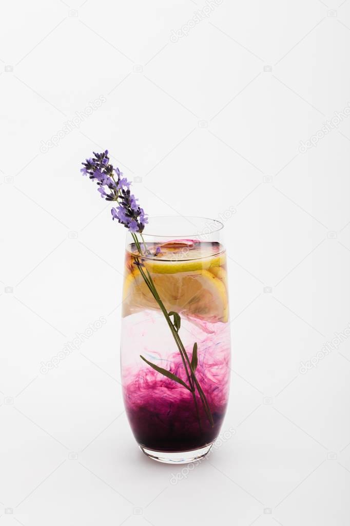 homemade lemonade with lavender  