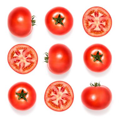 composition of fresh tomatoes clipart