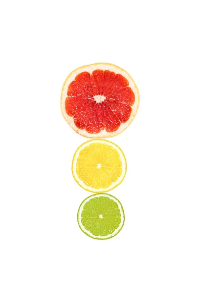 Fresh slices of citrus fruits — Stock Photo, Image