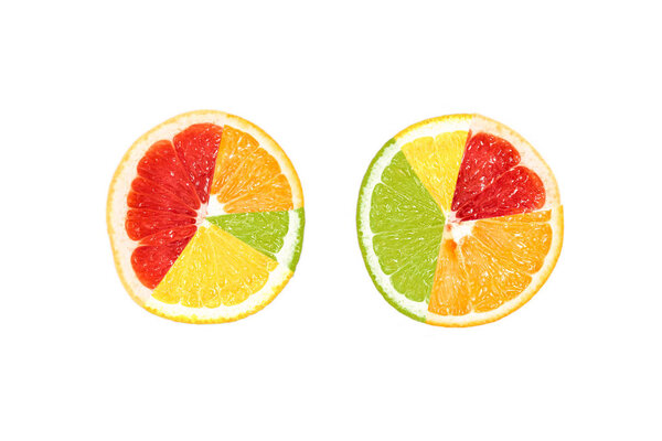 fresh slices of citrus fruits