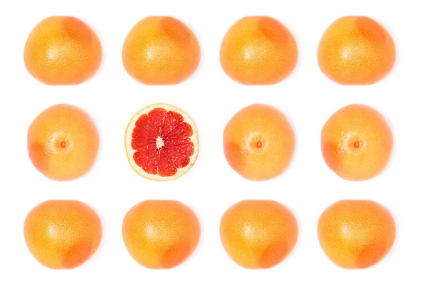 Composition of fresh ripe grapefruits — Stock Photo, Image