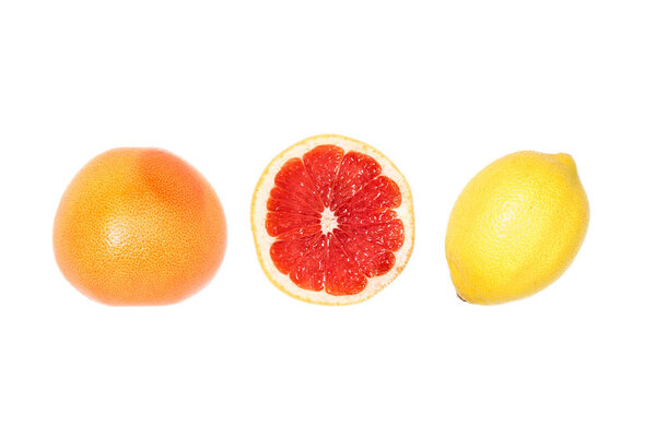 composition of grapefruits and lemon