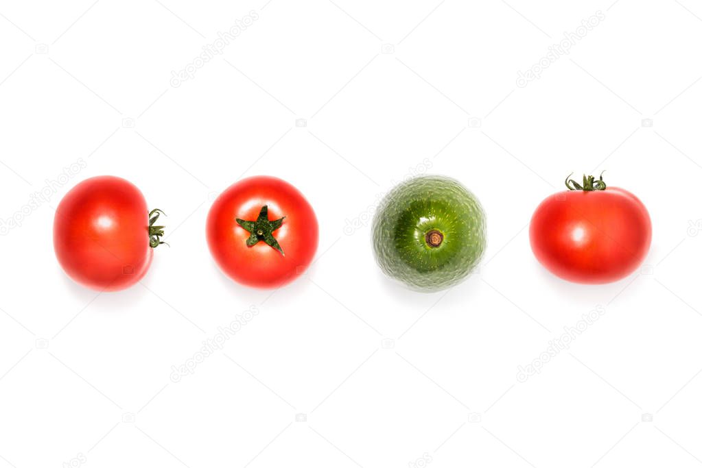 fresh tomatoes and avocado