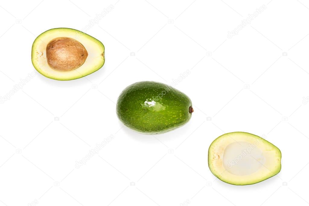 composition of fresh ripe avocados