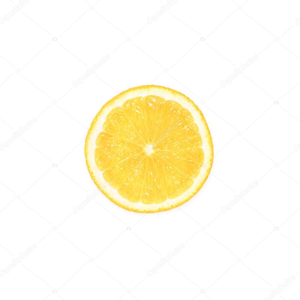 slice of fresh lemon