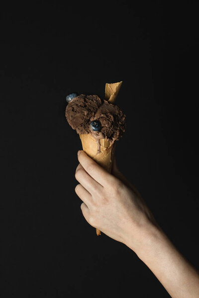 шоколадное мороженое 