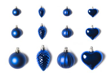 çeşitli Noel oyuncaklar düzenlenmiş