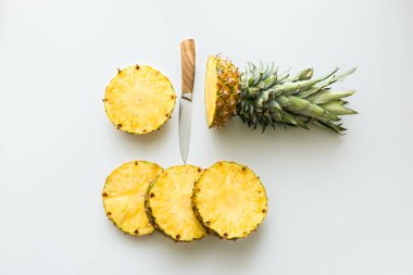 pineapple slices clipart