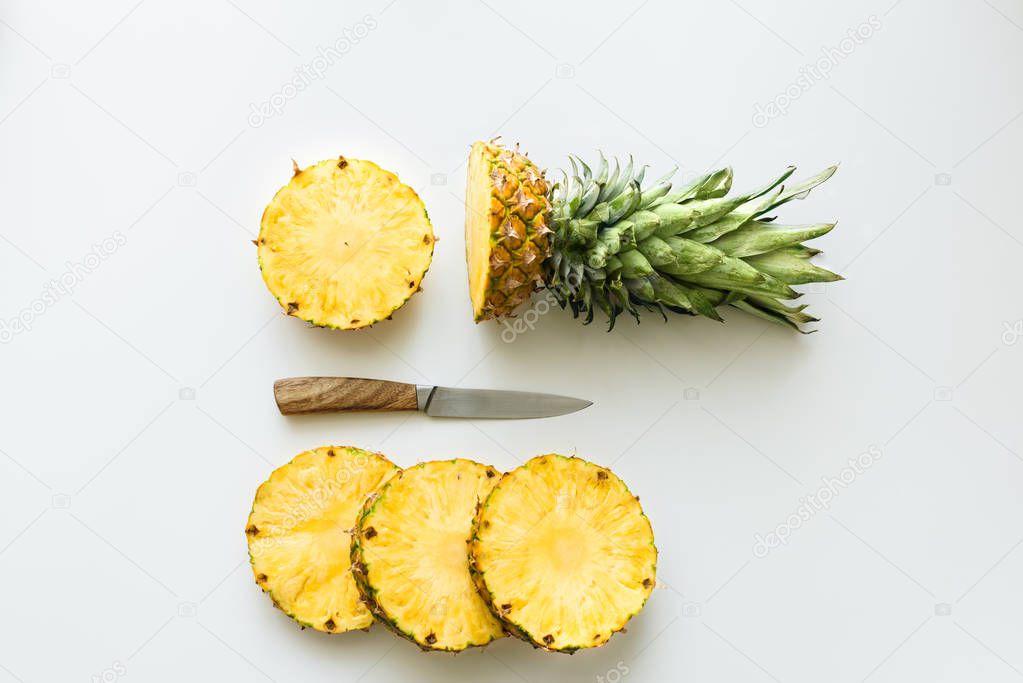 slices of fresh pineapple