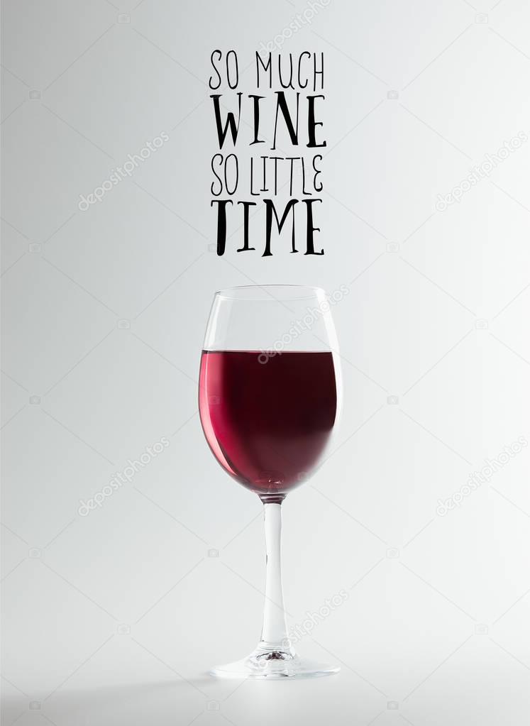 red wine in glass 