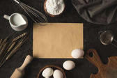 bakery ingredients and kitchenware