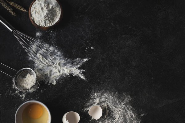 bakery ingredients and kitchenware