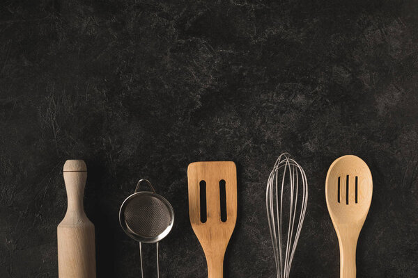 various kitchen utensils