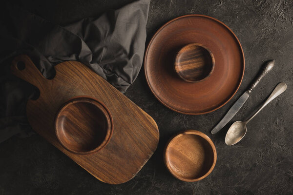 wooden tableware