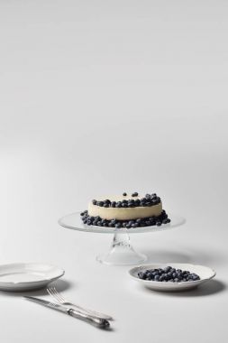 Cheesecake yaban mersini cam stand ile