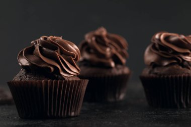 Lezzetli çikolata cupcakes