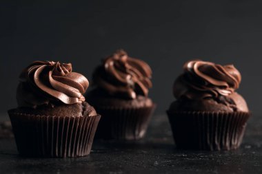 chocolate cupcakes clipart