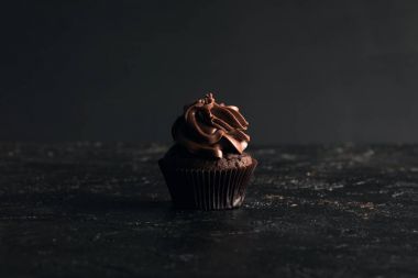 sweet chocolate cupcake clipart