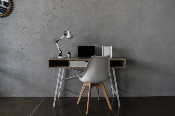 Workplace with laptop computer — Stock Photo, Image