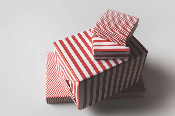 Red christmas presents — Stock Photo, Image