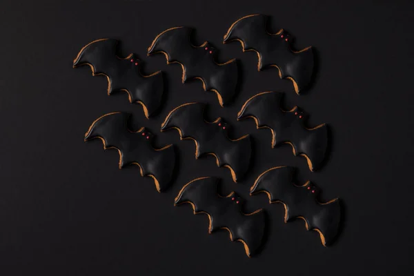 Halloween bat cookies — Stock Photo, Image