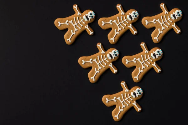 Pliki cookie skeleton Halloween — Zdjęcie stockowe