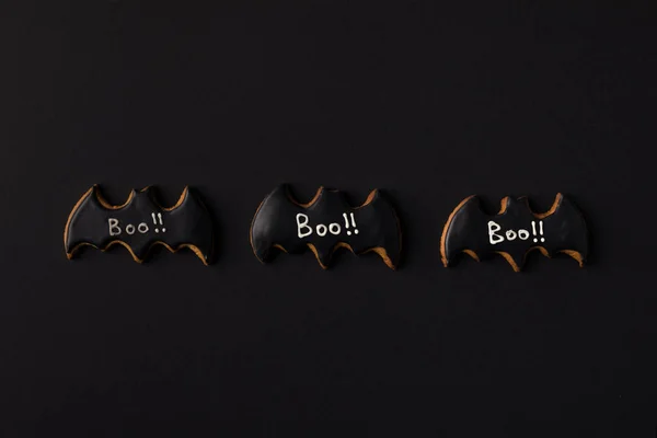 Halloween bat cookies — Stock Photo, Image