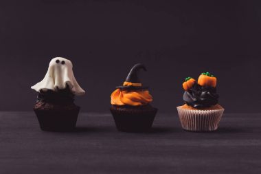 geleneksel Cadılar Bayramı cupcakes