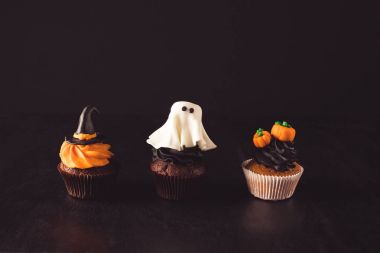 lezzetli Cadılar Bayramı cupcakes