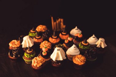 geleneksel Cadılar Bayramı cupcakes
