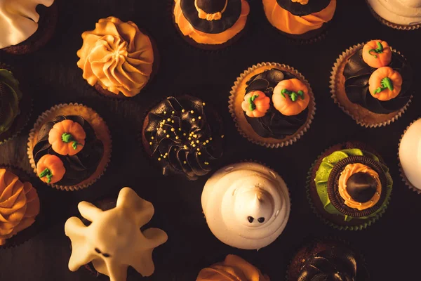 Cupcakes tradisional halloween — Stok Foto