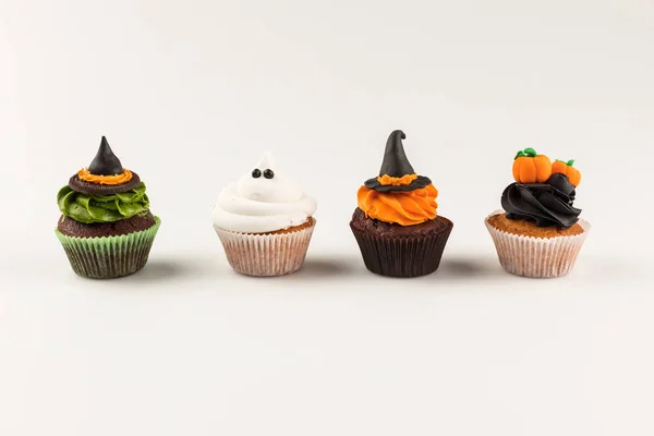 Espeluznantes cupcakes de Halloween —  Fotos de Stock