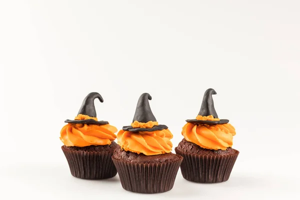 Dekoratív halloween cupcakes — Stock Fotó
