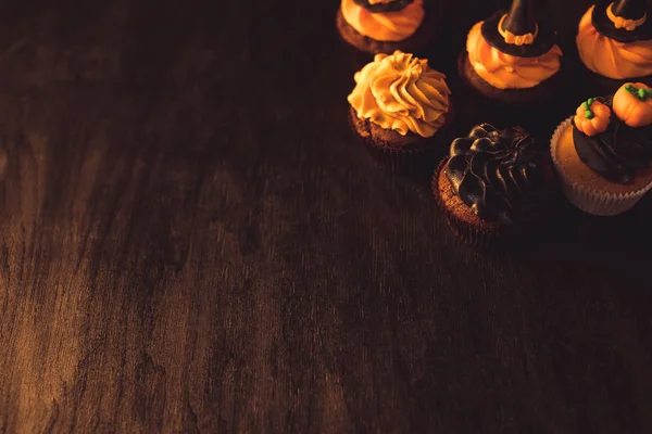 Homemade halloween cupcakes — Stock Photo, Image