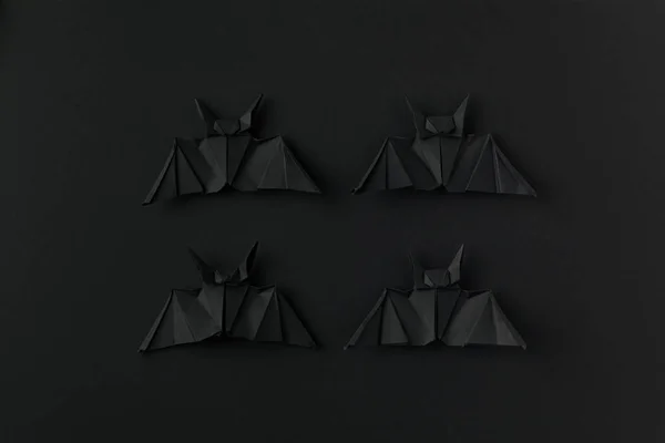 Morcegos origami halloween — Fotografia de Stock