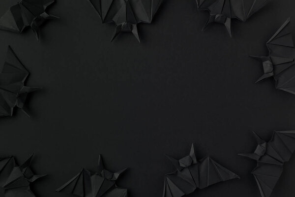 spooky origami bats