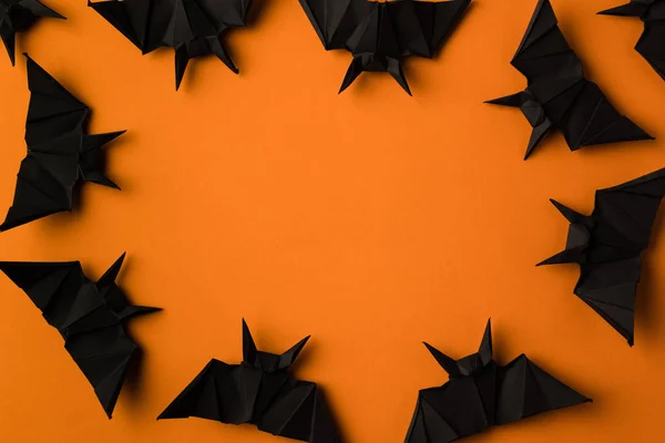 Halloween frame with bats — Stock Photo, Image