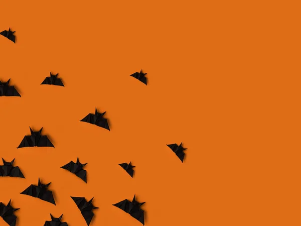 Чорний орігамі кажанів — стокове фото