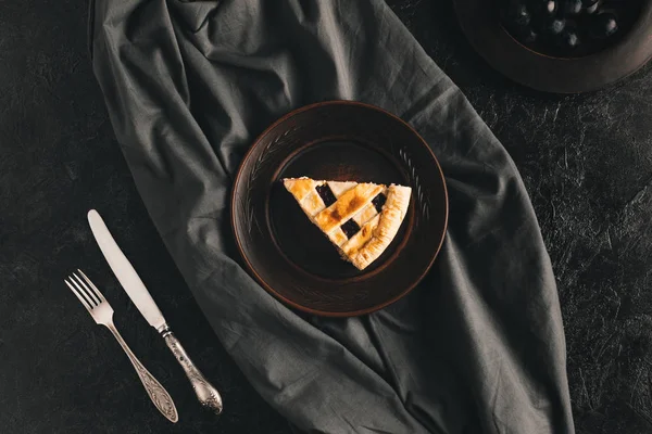 Piece of homemade pie — Stock Photo, Image