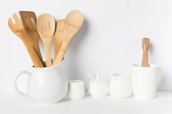 Wooden kitchen utensils — Stock Photo, Image