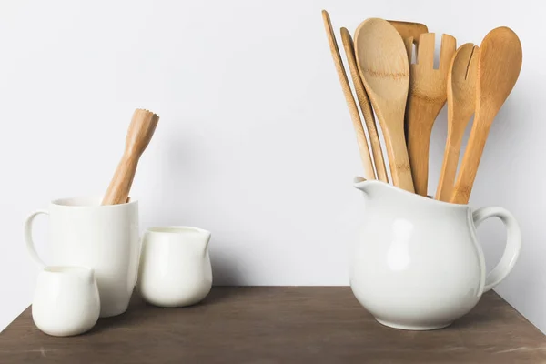 Wooden kitchen utensils — Stock Photo, Image