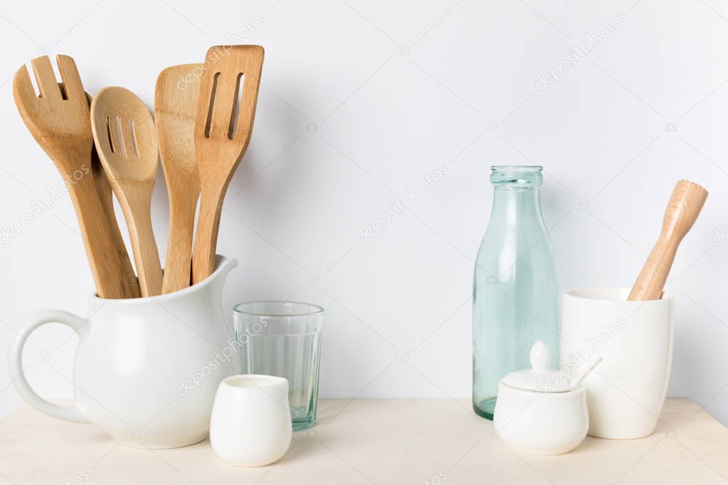 empty kitchen utensils