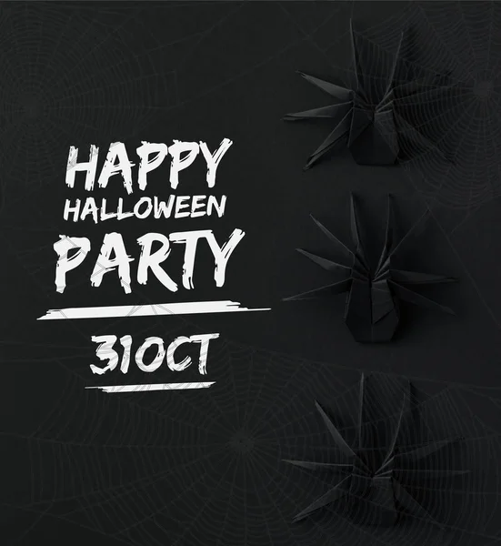 Origami aranhas halloween — Fotografia de Stock