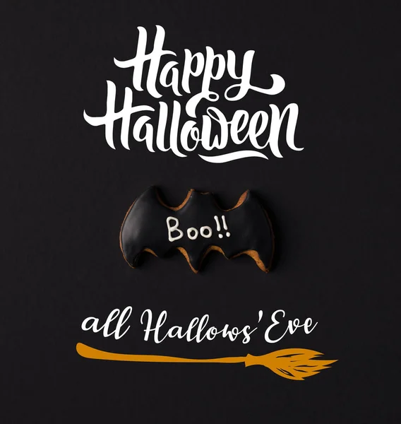 Halloween bat cookie — Stock Photo, Image