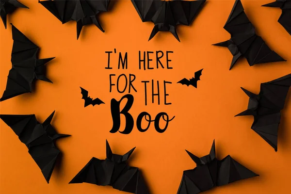 Moldura de Halloween com morcegos Imagens De Bancos De Imagens