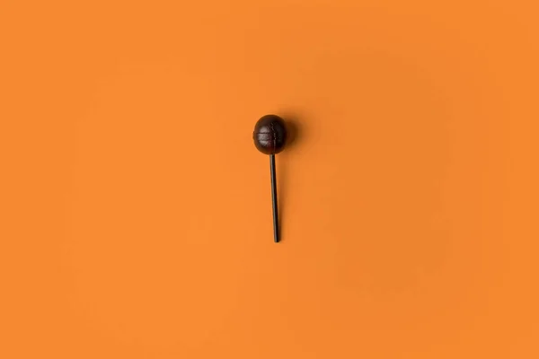Black halloween lollipops — Stock Photo, Image